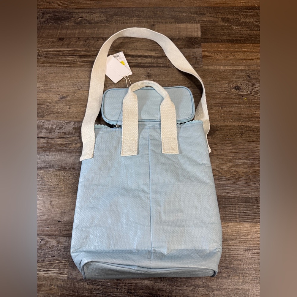 Sunnylife Light Blue Insulated Cooler Bag NWT Crossbody Lunch Tote Beach - Picture 9 of 12